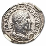 Roman AR Denarius Maximinius I 235 AD XF NGC (Random Coin)