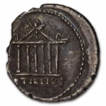 Roman AR Denarius Petillius Capitolinus (43 BC) VF (Cr-487/2a)