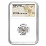 Roman AR Denarius Sabina (128-136/7 AD) VF NGC (Random)