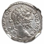 Roman AR Denarius Septimius Severus (193-211 AD) Ch AU NGC