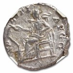Roman AR Denarius Septimius Severus (193-211 AD) Ch AU NGC