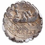 Roman AR Denarius Serratus C. Balbus (79 BC) Ch F NGC (CR-382/1b)