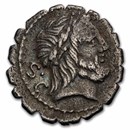 Roman AR Denarius Serratus Q. Ant. Balbus (83-82 BC) XF Cr-364/1