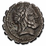 Roman AR Denarius Serratus Q. Ant. Balbus (83-82 BC) XF Cr-364/1