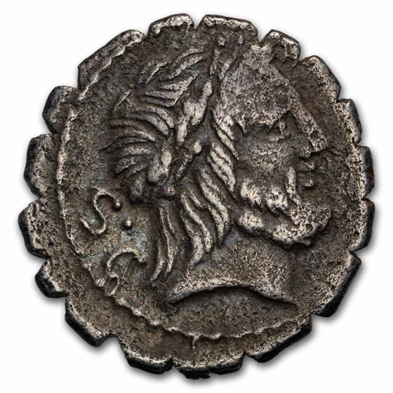 Roman AR Denarius Serratus Q. Ant. Balbus (83-82 BC) XF Cr-364/1