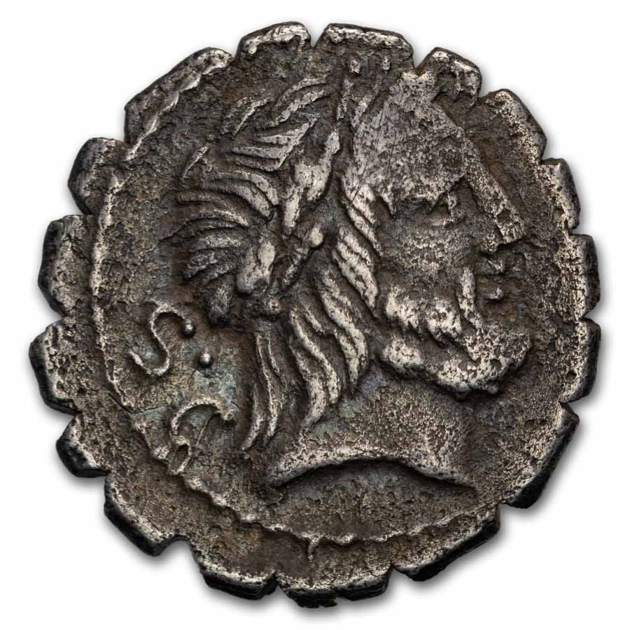 Roman AR Denarius Serratus Q. Ant. Balbus (83-82 BC) XF Cr-364/1