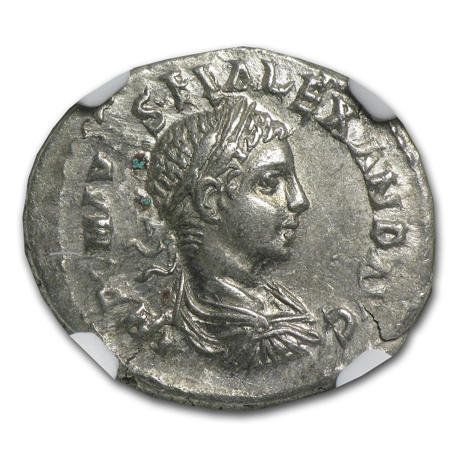 Buy Roman AR Denarius Severus Alexander (222-235 AD) AU NGC | APMEX