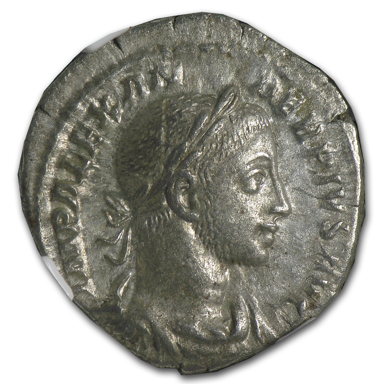 Roman AR Denarius Severus Alexander 222-235 AD Ch-XF NGC