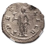 Roman AR Double Denarius Herennius Etruscus (251 AD) VF NGC