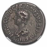 Roman AR Plated Denarius Nero (57-58 AD) VF NGC (Fouree-RIC I 77)