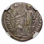Roman AR Silver Denarius Emperor Trajan (98-117 AD) Ch Fine NGC