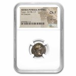 Roman AR Silver Denarius Emperor Trajan (98-117 AD) Ch Fine NGC