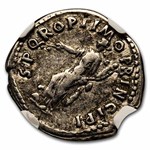 Roman AR Silver Denarius Emperor Trajan (98-117 AD) Fine NGC