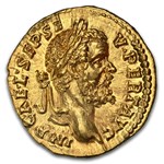 Roman AV Aureus Septimus Severus (193-211 AD) Ch AU NGC (5/5)
