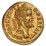 Roman AV Aureus Septimus Severus (193-211 AD) Ch AU* NGC (5/5)