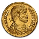 Roman AV Solidus Julian II (360-363 AD) Ch AU NGC (5/4, RIC 195)