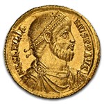 Roman AV Solidus Julian II (360-363 AD) Ch AU NGC (5/4, RIC 195)