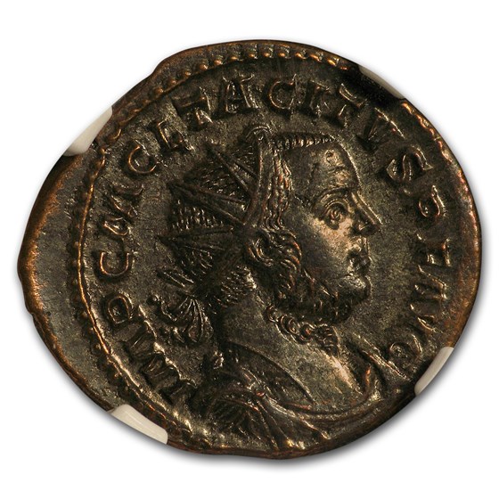 Roman Bi Aurelianianus Emperor Tacitus (275-276 AD) AU NGC Roman Bi Aurelianianus Emperor Tacitus (275-276 AD) AU NGC