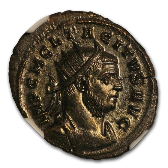 Roman Bi Aurelianianus Emperor Tacitus (275-276 AD) MS NGC Roman Bi Aurelianianus Emperor Tacitus (275-276 AD) MS NGC