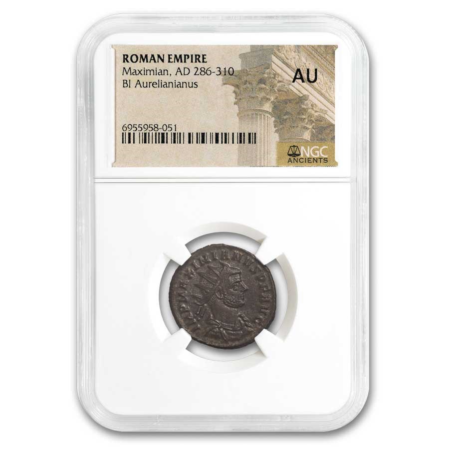 Roman BI Aurelianianus Maximian (286-310 AD) AU NGC (Random Coin)