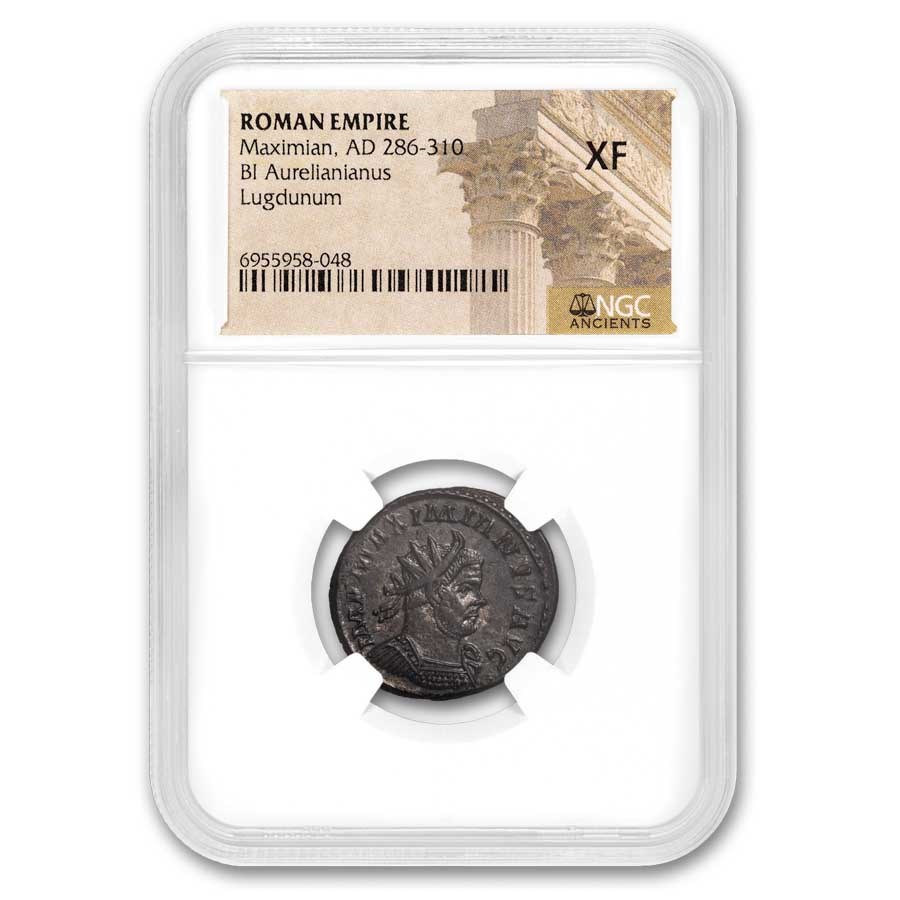 Roman BI Aurelianianus Maximian (286-310 AD) XF NGC (Random Coin)