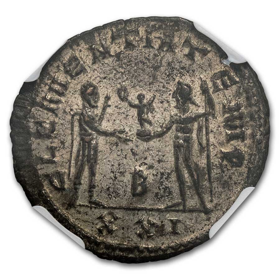 Roman BI Aurelianianus Probus (276-282 AD) AU NGC (Silvering)