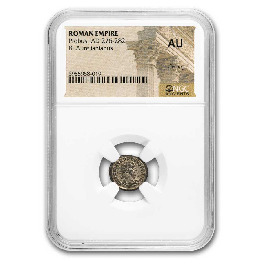 ローマ帝国　アウレリアヌス皇帝ブロンズ　AD276-282　NGC鑑定済3 roman-bi-aurelianianus-probus-