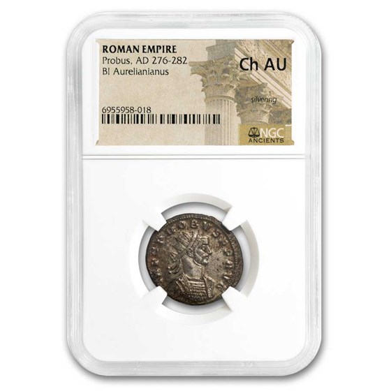 Roman BI Aurelianianus Probus 276-282 AD Ch AU NGC (Random Coin) Roman BI Aurelianianus Probus 276-282 AD Ch AU NGC (Random Coin)