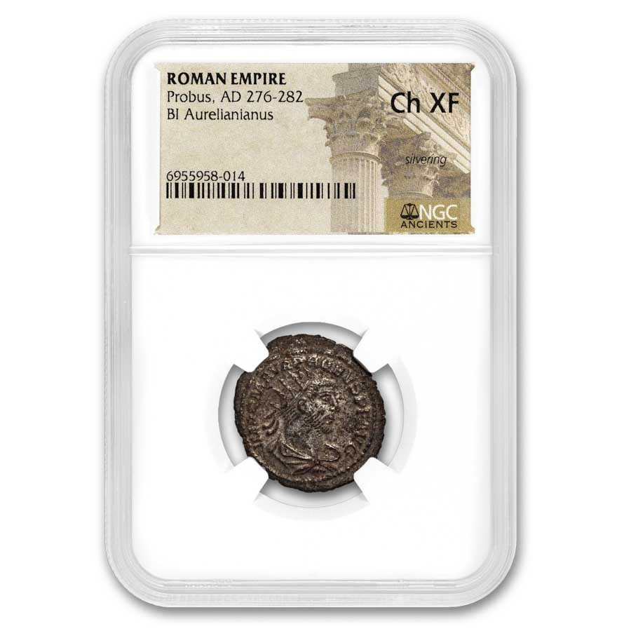 Roman BI Aurelianianus Probus 276-282 AD Ch XF NGC (Random Coin)