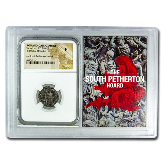 Roman BI Dbl Denarius Victorinus Fine NGC (Petherton Hoard Vault) Roman BI Dbl Denarius Victorinus Fine NGC (Petherton Hoard Vault)
