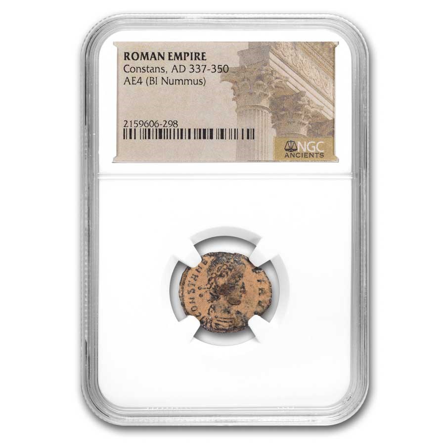 Roman BI Nummus Constans (337-340 AD) NGC (Random Coin)