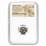 Roman BI Nummus Constantinian (330-340 AD) Ch XF NGC (RIC VII 92)