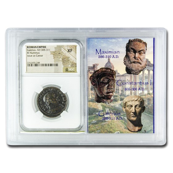 Roman BI Nummus Galerius (305-311 AD) XF NGC (Vault) Roman BI Nummus Galerius (305-311 AD) XF NGC (Vault)