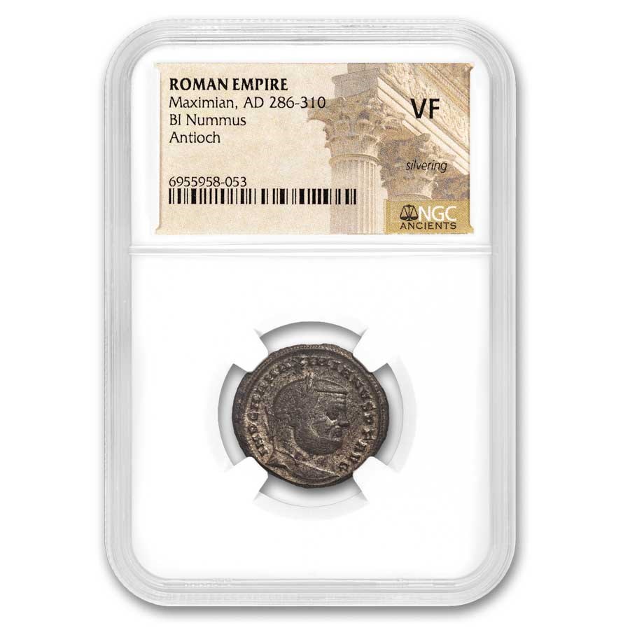 Roman BI Nummus Maximian (286-310 AD) VF NGC (Random Coin)