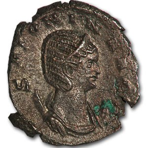 Roman Billon Antoninianus Salonina wife Gallienus Roman Billon Antoninianus Salonina wife Gallienus