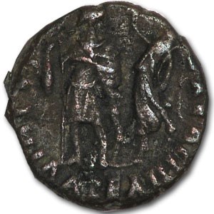 Roman Bronze AE4 Emperor Theodosius I (376-395 AD) Roman Bronze AE4 Emperor Theodosius I (376-395 AD)