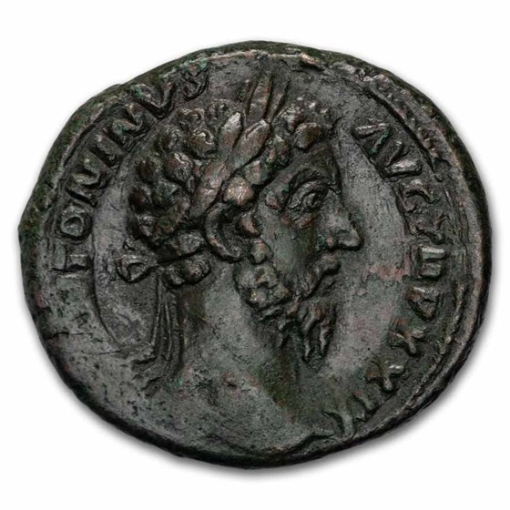Roman Bronze As Marcus Aurelius (161-180 AD) XF (RIC 1142)