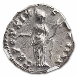 Roman Denarius Antoninus Pius (138-161 AD) XF NGC (Random)