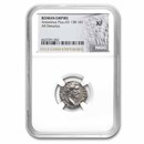 Roman Denarius Antoninus Pius (138-161 AD) XF NGC (Random)