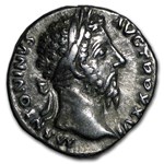 Roman Denarius Emperor Marcus Aurelius XF (161-180 AD)