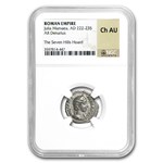 Roman Denarius Julia Mamaea (222-235 AD) Ch-AU NGC