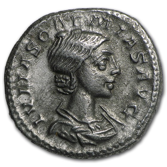 Roman Denarius Julia Soaemis (218-222 AD) VF Roman Denarius Julia Soaemis (218-222 AD) VF