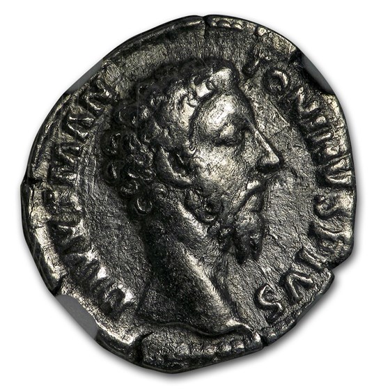 Roman Denarius Marcus Aurelius (161-180 AD) VF NGC Roman Denarius Marcus Aurelius (161-180 AD) VF NGC