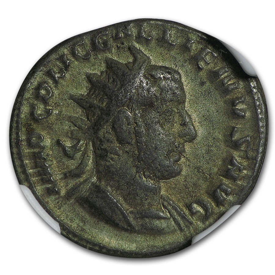 Roman Double Denarius Emperor Gallienus (253-268 AD) VF NGC