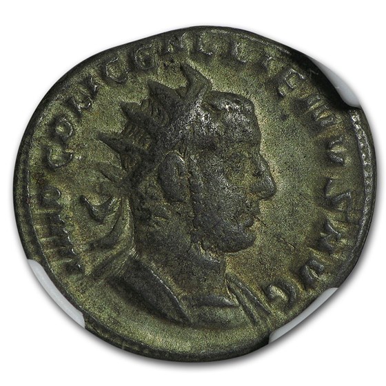 Roman Double Denarius Emperor Gallienus (253-268 AD) VF NGC Roman Double Denarius Emperor Gallienus (253-268 AD) VF NGC