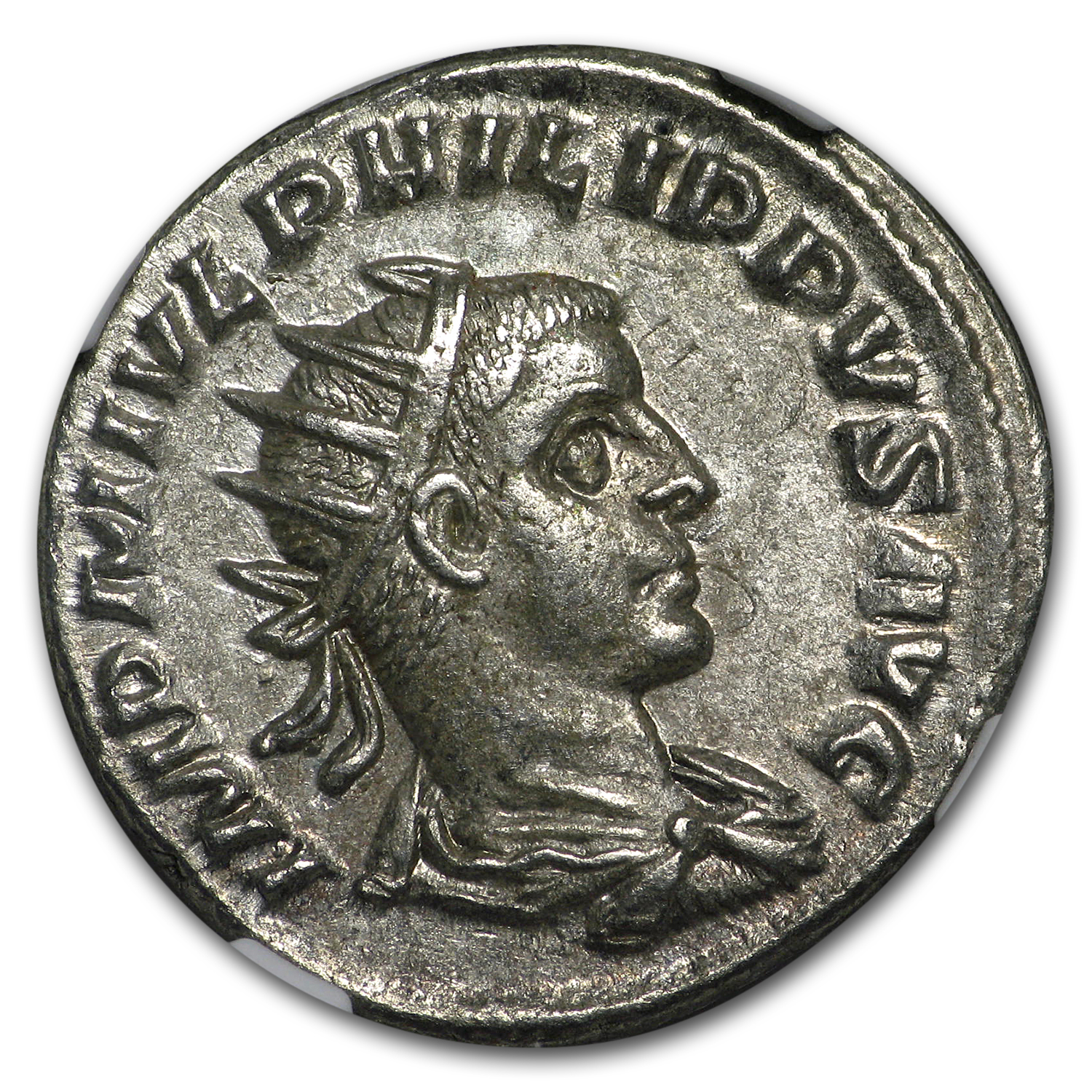 Buy Roman Double Denarius Emperor Phillip II (247-249 AD) AU NGC