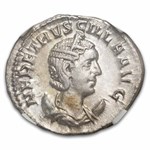 Roman Double Denarius Herennia Etruscilla (249-253 AD) AU NGC