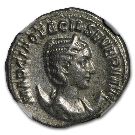 Roman Double Denarius Otacillia Severa (244-49 AD) AU NGC Roman Double Denarius Otacillia Severa (244-49 AD) AU NGC