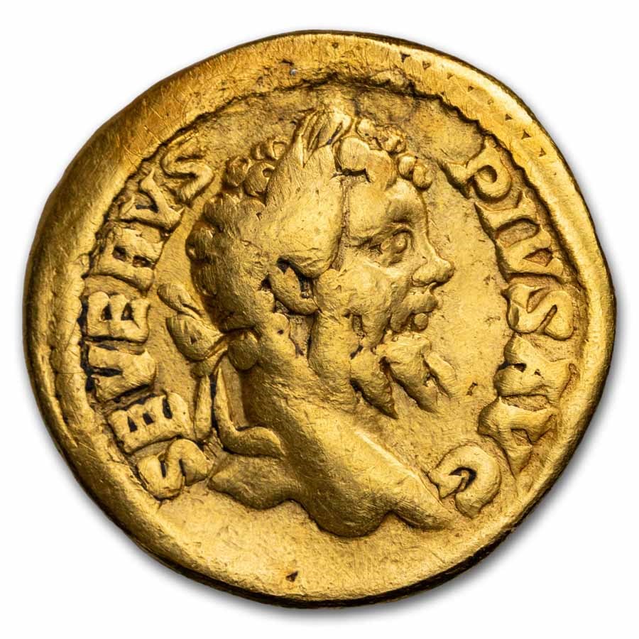 Roman Emp. AV Aureus S Severus (193-211 AD) VG (RIC IV 278A)