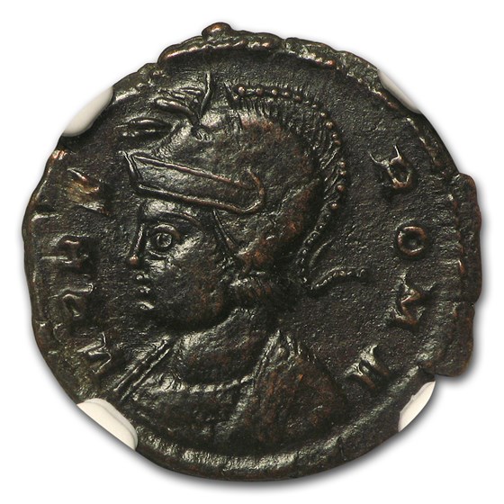Roman Emp Constantinian AE3/4 Nummus (330-340 AD) AU NGC Roman Emp Constantinian AE3/4 Nummus (330-340 AD) AU NGC